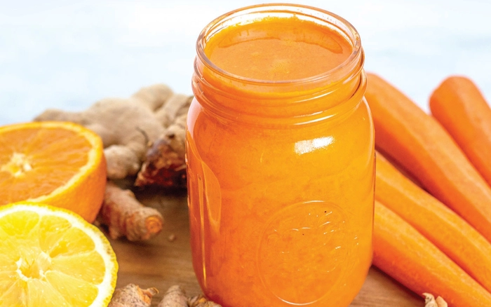 Nước ép cam - cà rốt - nghệ