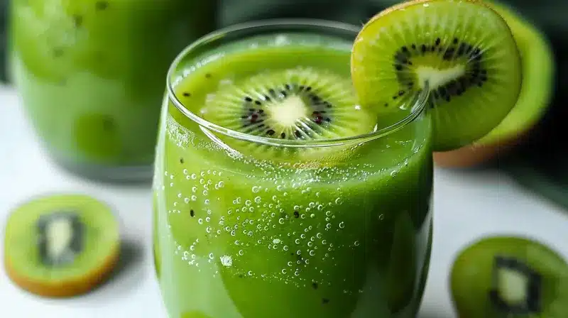 Nước ép kiwi còn có khả năng ngăn ngừa tình trạng rụng tóc, thúc đẩy quá trình mọc tóc