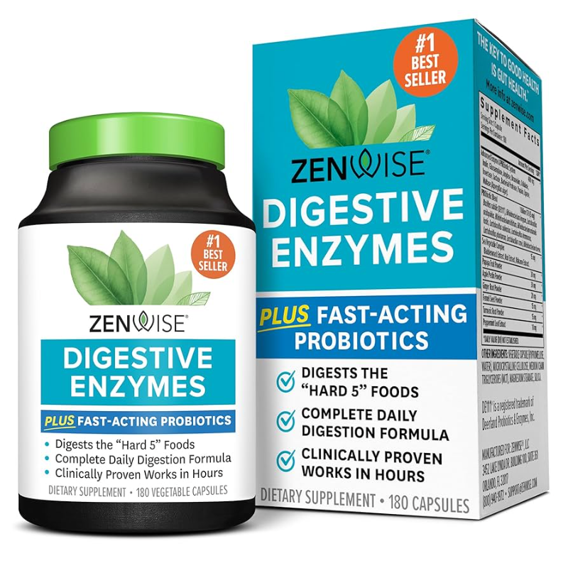 7+ thực phẩm chức năng bổ sung enzyme tiêu hóa tốt nhất 9 Zenwise Health Digestive Enzymes thúc đẩy quá trình phân hủy và chuyển hóa thức ăn