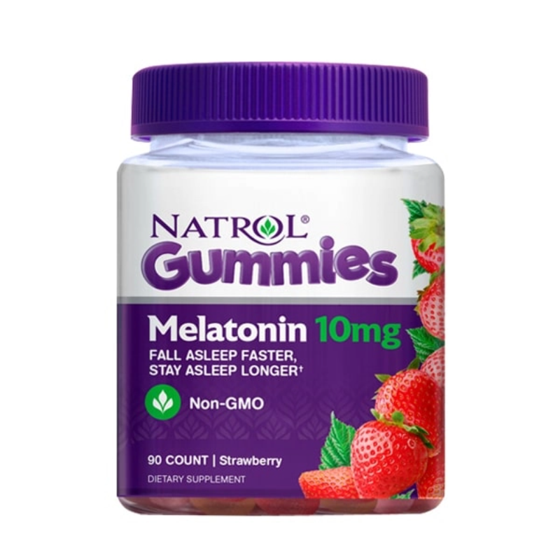 Natrol Gummies Melatonin 10mg giúp bạn dễ dàng đi vào giấc ngủ, ngủ sau hơn và hạn chế tỉnh giấc nửa đêm hiệu quả