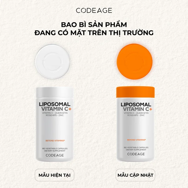 Bao bì sản phẩm Liposomal Vitamin C+ trên thị trường hiện nay