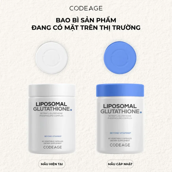 Bao bì sản phẩm Glutathione hiện có mặt trên thị trường
