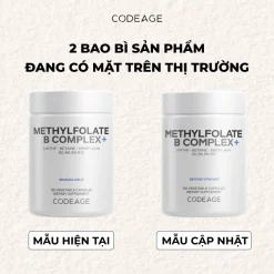 So sánh bao bì methylfolate B Complex