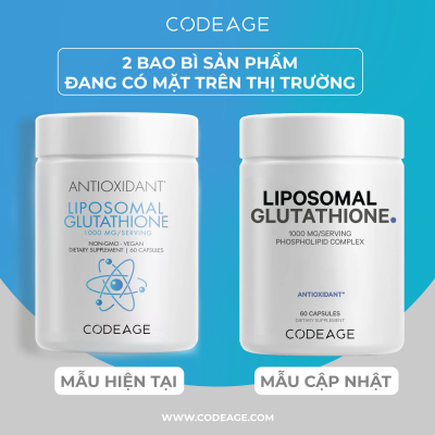 Top 10 Viên Uống Trị Nám Của Mỹ Tốt Nhất, Đáng Tiền Nhất Hiện Nay 4 Codeage Liposomal Glutathione