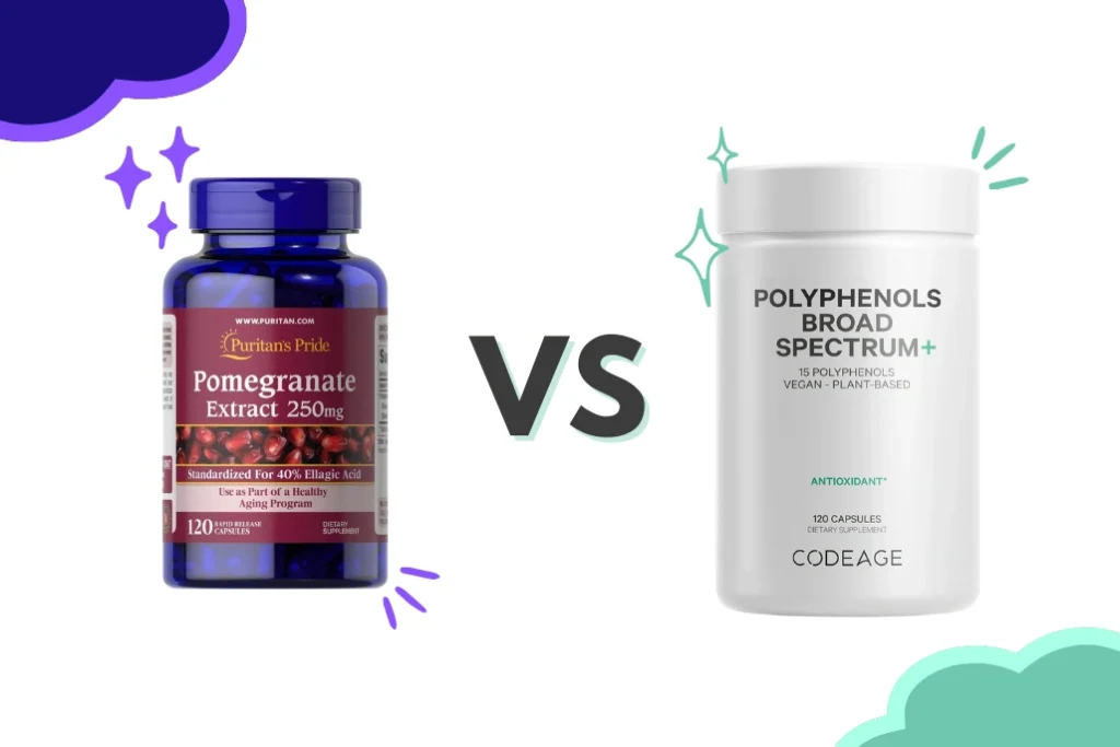 viên chống nắng pomegranate và codeage polyphenols