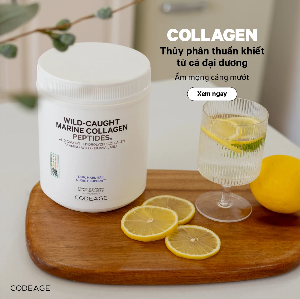 Phục Hồi Collagen: Nên Uống Gì, Bôi Kem Gì Hiệu Quả? 8 banner codeage marine collagen mobile