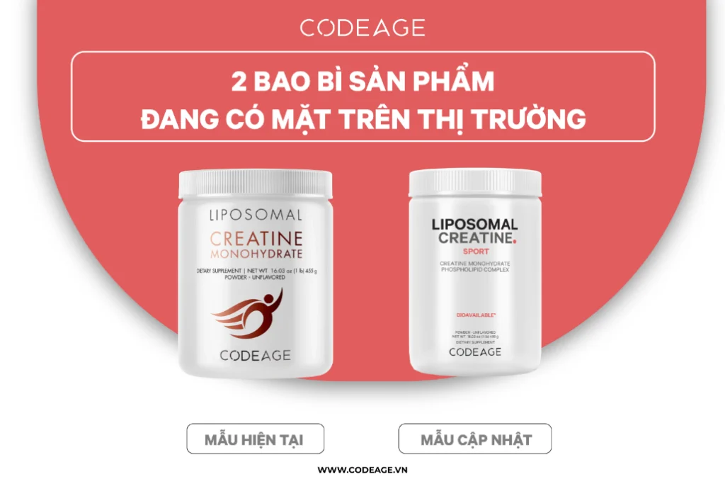 Thông Báo Cập Nhật Bao Bì Sản Phẩm Liposomal Creatine Monohydrate 1 thông báo cập nhật bao bì codeage liposomal creatine monohydrate
