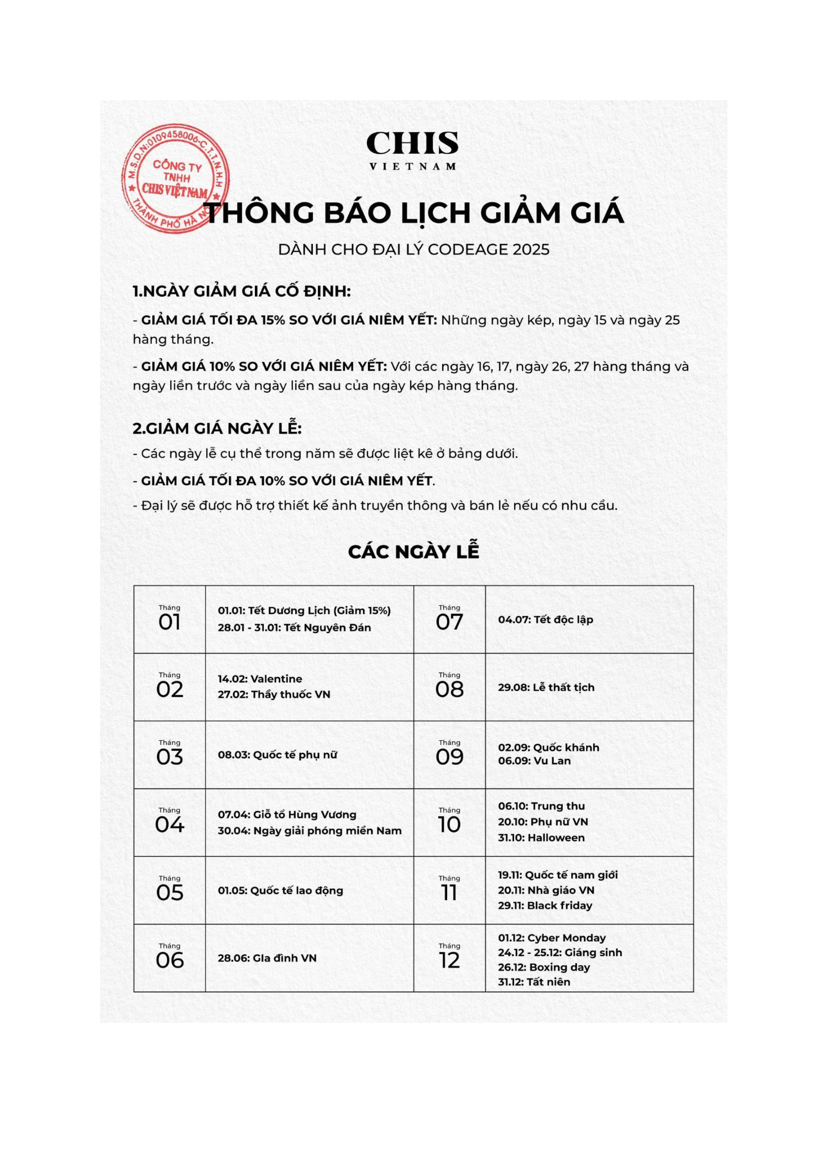 Thông Báo Thực Hiện Khuyến Mại 5 codeage thông báo thực hiện khuyến mại 04