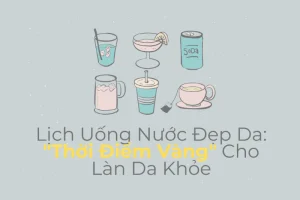Lịch uống nước đẹp da