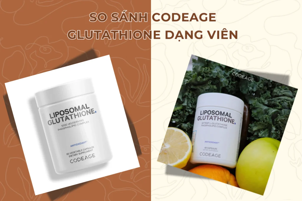 So sanh codeage glutathione dang vien
