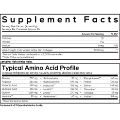 TPBVSK Marine Collagen Peptides 5 Bảng thành phần Marine Collagen