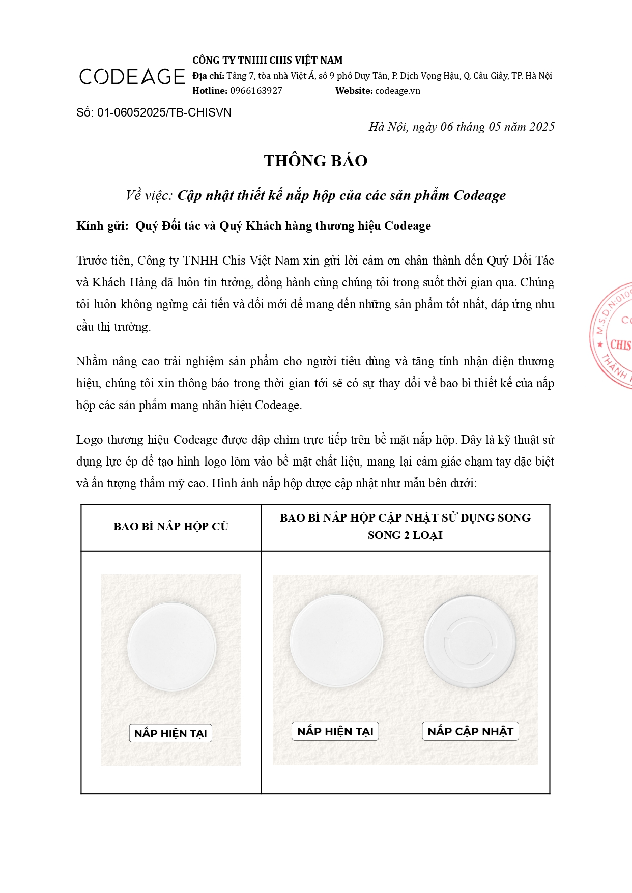 thong bao thay doi nap hop codeage 01