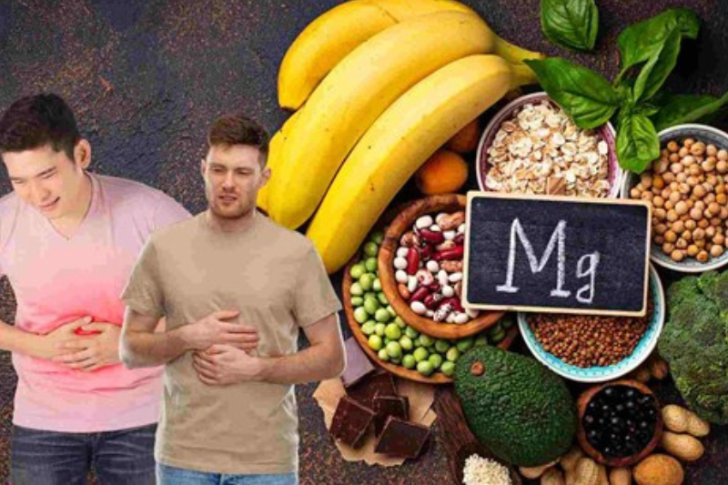 Dùng quá liều magie có thể gây tiêu chảy kéo dàu, đầy hơi, đau bụng