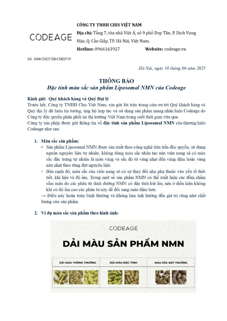 thong bao ve dac tinh mau sac san pham nmn 1