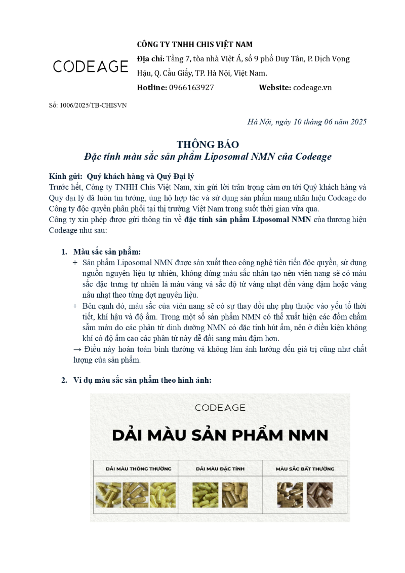thong bao ve dac tinh mau sac san pham nmn 1