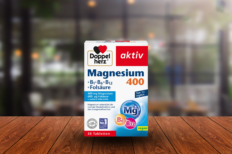 Doppelherz Magnesium 400 + B1 + B6 + B12 + Folic Acid