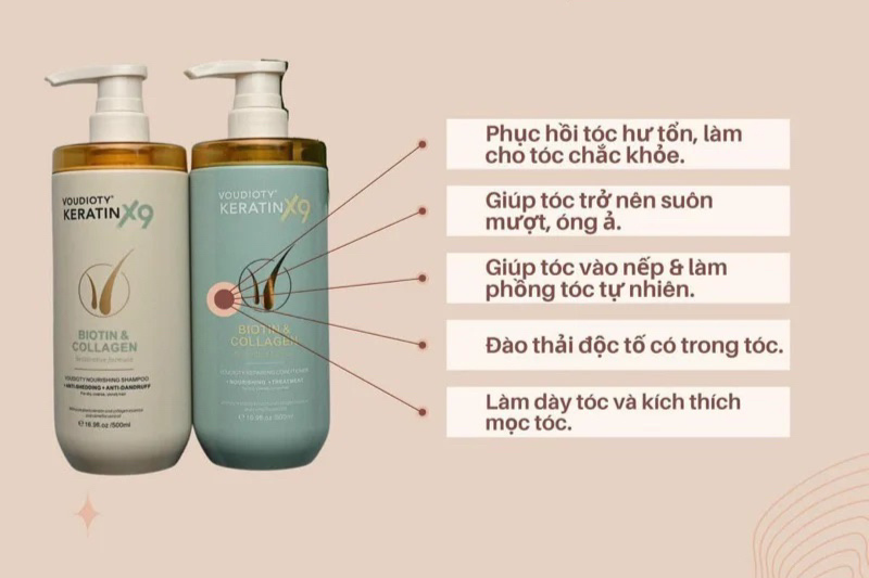 Dầu gội có bổ sung collagen