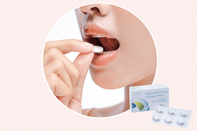 Ngậm đúng vị trí giúp cơ thể hấp thu tối ưu glutathione
