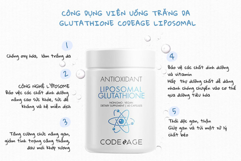 Tác động tích cực của glutathione với cơ thể