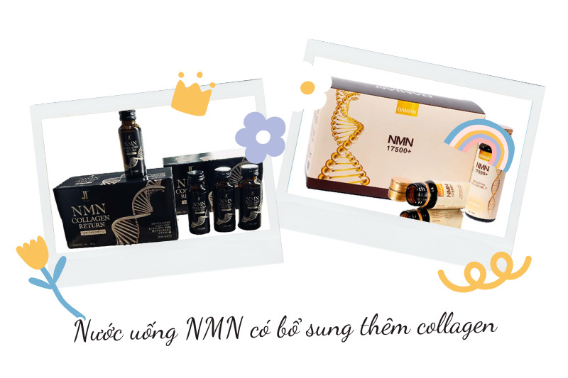 Top 4+ sản phẩm nước uống NMN được ưa chuộng nhất hiện nay 3 Nước uống NMN có bổ sung thêm collagen