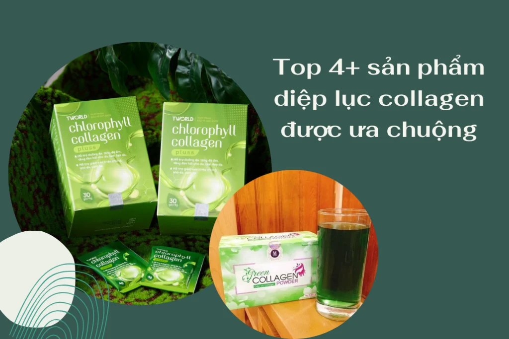 Top 4+ sản phẩm diệp lục collagen được ưa chuộng tại Việt Nam