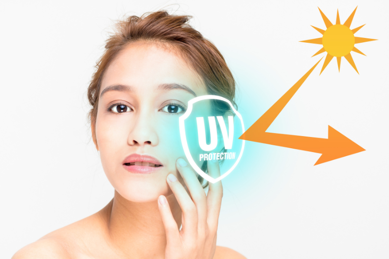 Kem chống nắng collagen giúp tạo màng bọc tia UV