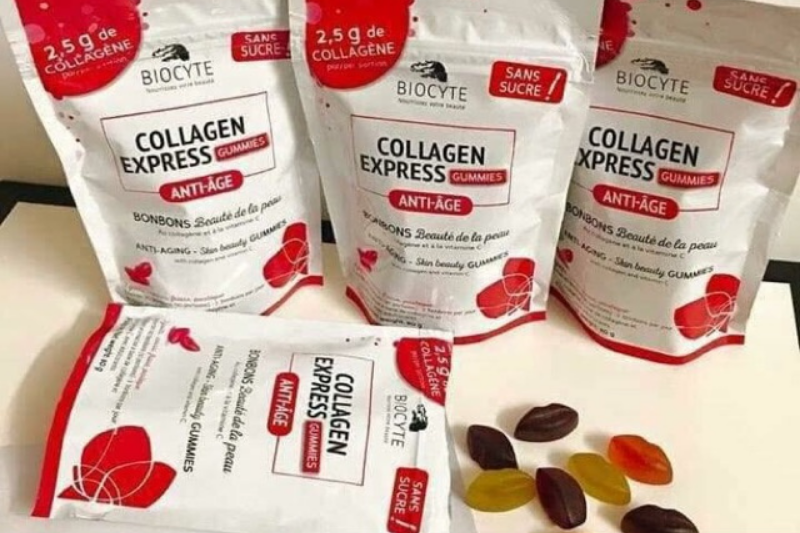 Kẹo collagen được đóng gói nhỏ gọn, tiện lợi