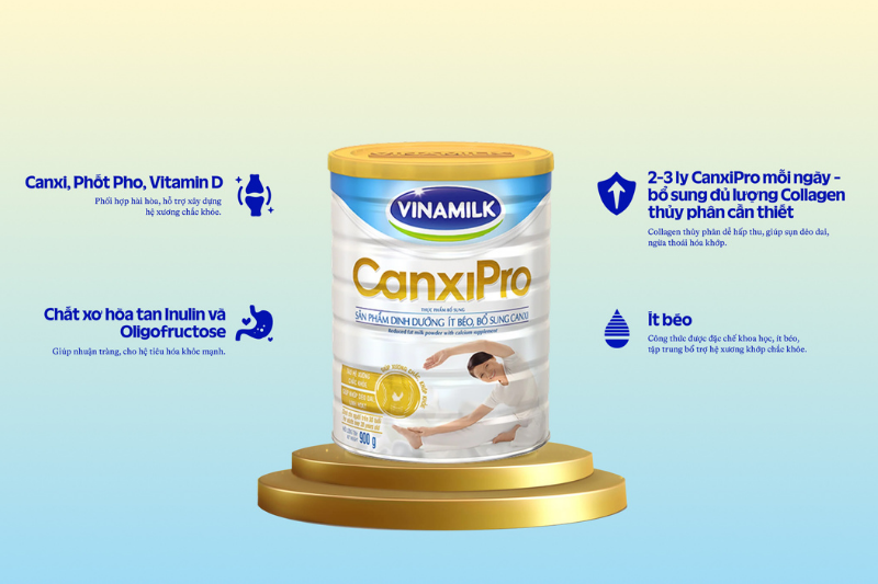 Sữa Bột Collagen Vinamilk CanxiPro