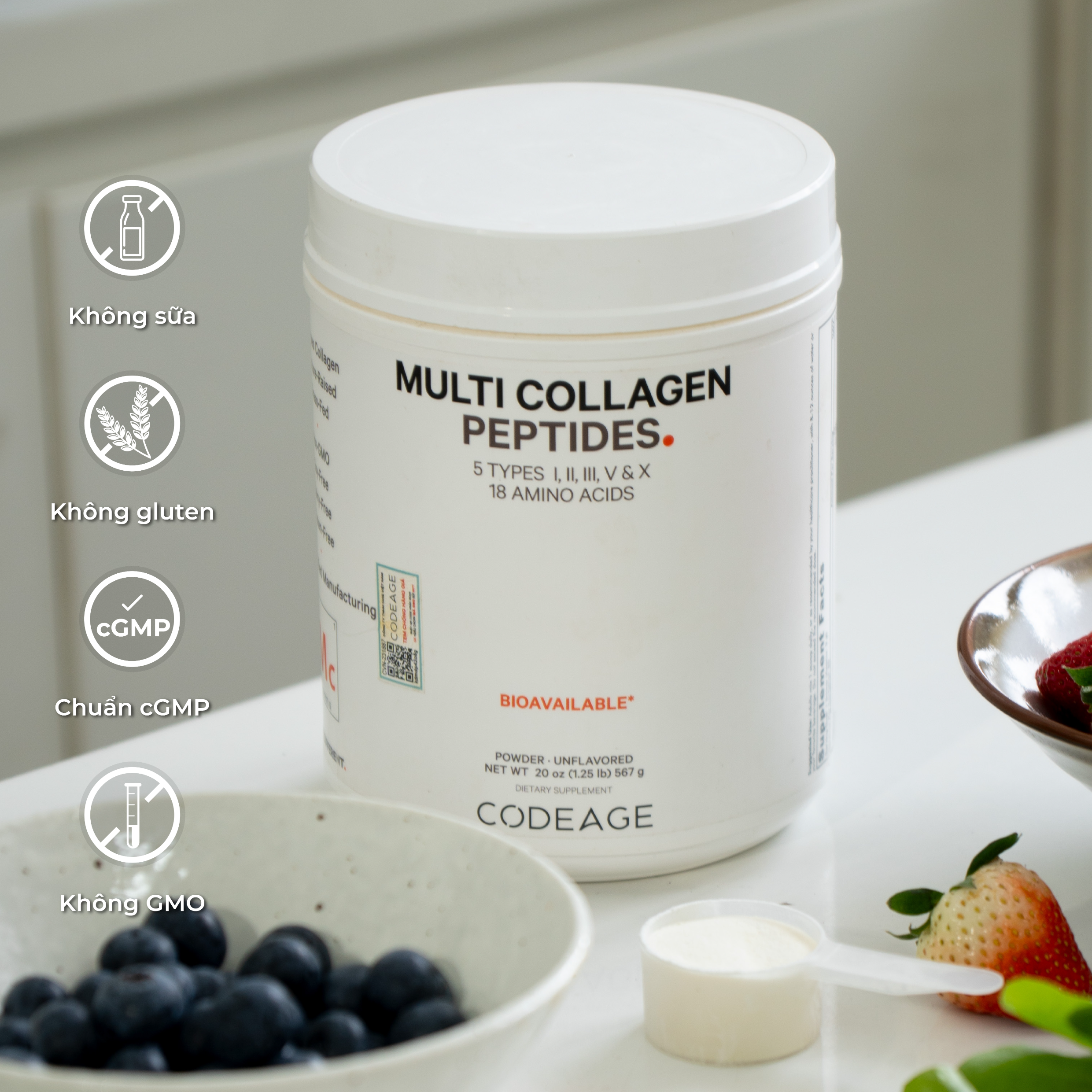 Sản phẩm Multi Collagen Peptides của Codeage