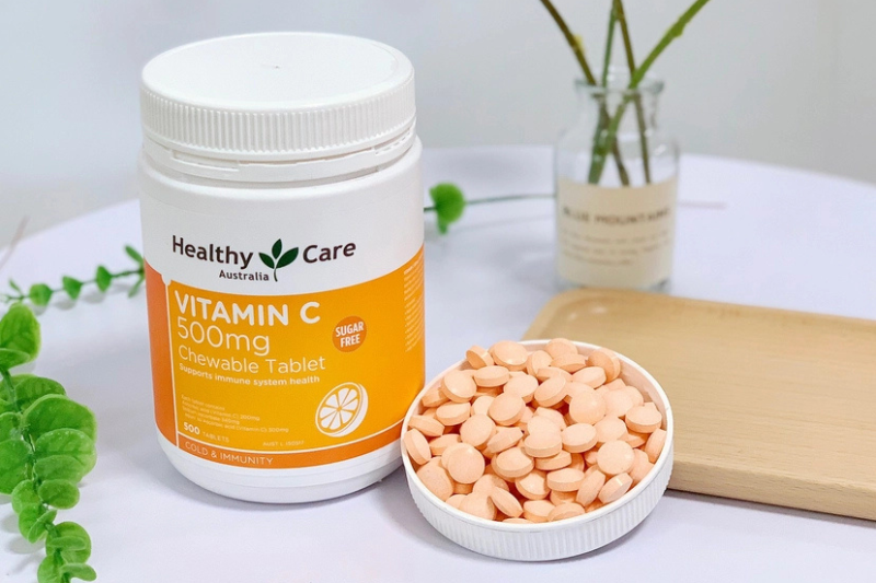 Top 5 Sản Phẩm Bổ Sung Vitamin C Úc Được Chọn Mua Nhiều 5 Healthy Care Vitamin C 500 mg Chewable