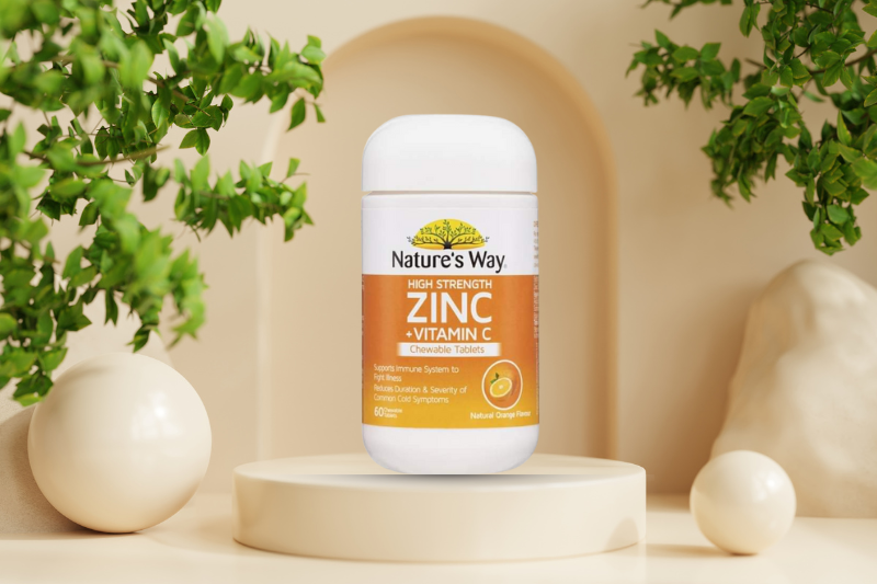 Top 5 Sản Phẩm Bổ Sung Vitamin C Úc Được Chọn Mua Nhiều 6 Nature’s Way Zinc + Vitamin C