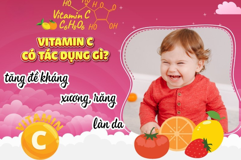 Vai trò của vitamin C với sức khỏe của bé