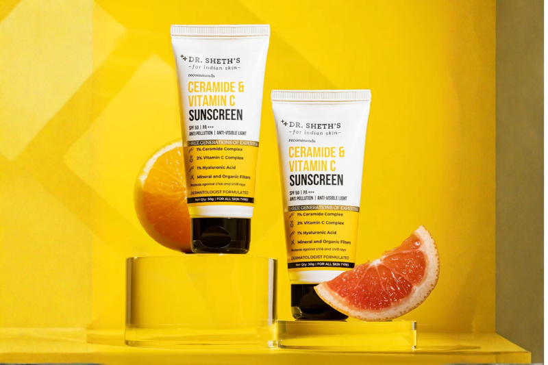 Dr. Sheth’s Ceramide & Vitamin C Sunscreen SPF50 PA++++