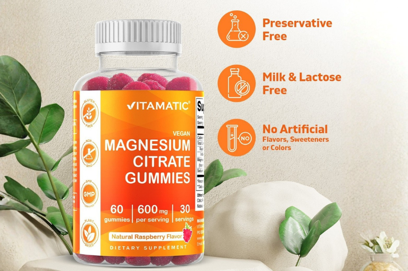 Vitamatic Magnesium Citrate Gummies