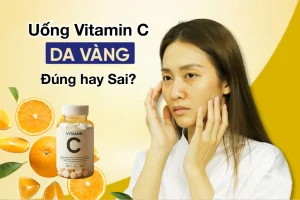 uong vitamin c co bi vang da khong