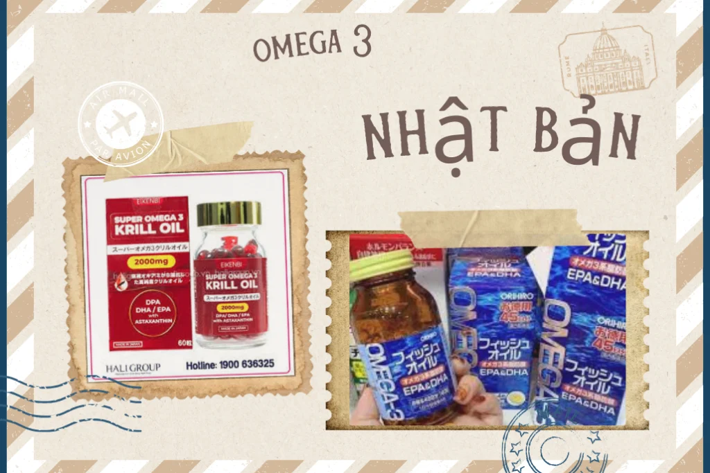 Top sản phẩm Omega 3 Nhật được ưa chuộng trên thị trường hiện nay