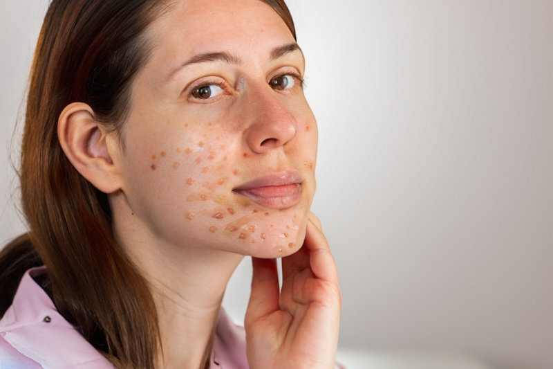 Da mụn là do phản ứng viêm hoặc rối loạn hormone