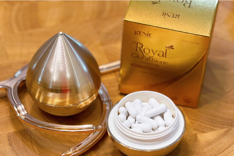 5+ sản phẩm Glutathione Hàn Quốc được mua nhiều hiện nay 5 Genie Royal Glutathione 5000mg