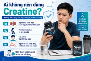 Hỏi - đáp cùng chuyên gia những ai không nên dùng Creatine, tại sao?