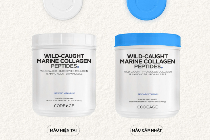 Thực phẩm bổ sung collagen Codeage Marine Collagen Peptides