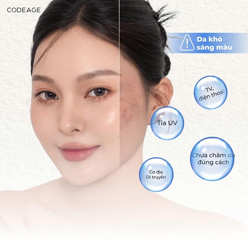 Một số tác nhân làm da khó sáng màu