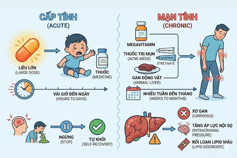 Dấu hiệu dư thừa vitamin A và cách bổ sung vitamin A an toàn 1 Dấu hiệu thừa vitamin A