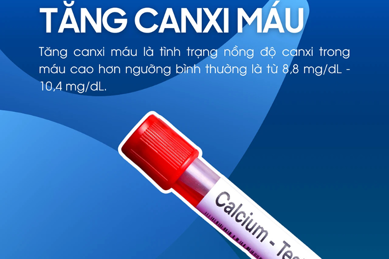 Uống quá liều vitamin D làm tăng canxi máu