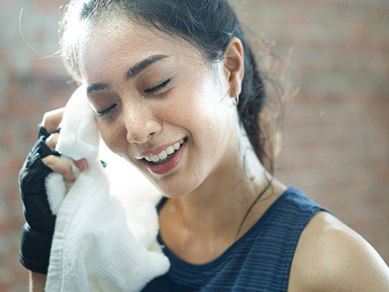Cơ thể mất nhiều nước sau khi tập luyện